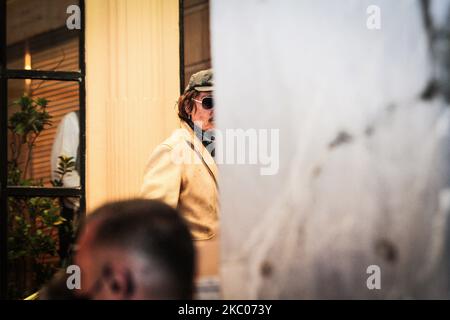 Johnny Depp arriva al San Sebastian International Film Festival 68th il 18 settembre 2020 a San Sebastian, Spagna. (Foto di Frank Lovicario/NurPhoto) Foto Stock