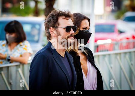 Matt Dillon, Roberta Mastromichele partecipa alla prima grande Fellove (El Gran Fellove) durante il 68th San Sebastian International Film Festival al Victoria Eugenia Teather il 22 settembre 2020 a San Sebastian, Spagna. (Foto di Frank Lovicario/NurPhoto) Foto Stock