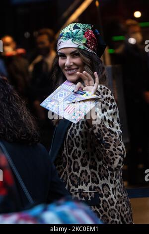 Francesca Sofia Novello è presente alla sfilata di moda Dolce e Gabbana durante la settimana della moda di Milano Primavera-Estate 20/21, Italia, Settembre 23 2020 (Foto di Mairo Cinquetti/NurPhoto) Foto Stock