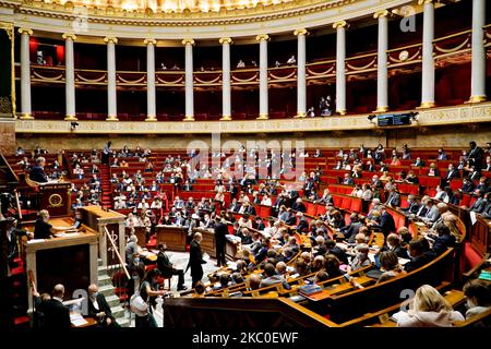 Sessione delle domande per il governo (QAG) all'Assemblea nazionale francese a Parigi, in Francia, il 22 settembre 2020 (Foto di Daniel Pier/NurPhoto) Foto Stock