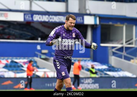 Marcus Bettinelli in azione durante la partita del Campionato Sky Bet tra Queens Park Rangers e Middlesbrough al Kiyan Prince Foundation Stadium il 26 settembre 2020 a Londra, Inghilterra. (Foto di MI News/NurPhoto) Foto Stock