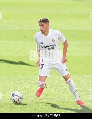 Federico, fede Valverde del Real Madrid durante la Liga Santander mach tra Levante e Real Madrid a Estadio de la Ceramica, il 4 ottobre 2020 a Vila-real Spagna (Foto di Maria Jose Segovia/NurPhoto) Foto Stock