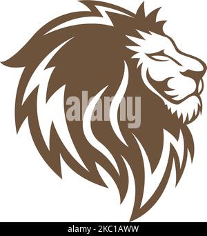 Icona Lion modello di illustrazione del design v Illustrazione Vettoriale