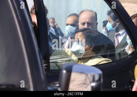 Jammu e Kashmir Chief Justice gita Mittal durante la sua visita a Sopore, Distretto Baramulla, Jammu e Kashmir, India, il 10 ottobre 2020. (Foto di Nasir Kachroo/NurPhoto) Foto Stock