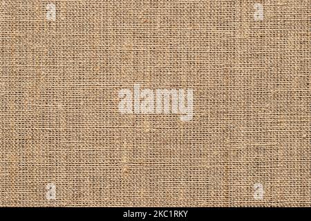 struttura in tessuto beige, burlap di iuta come sfondo Foto Stock