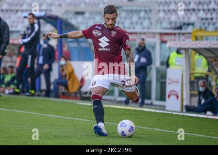 Nicola Murru del Torino FC durante la partita di calcio della Coppa Italia tra Torino FC e US Lecce all'Olympic Grande Torino Stadium del 28 ottobre 2020 a Torino. (Foto di Alberto Gandolfo/NurPhoto) Foto Stock