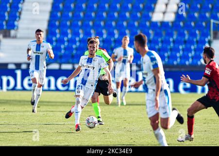 Ruben Perez durante la Liga SmartBank incontro tra CD Leganes e CD Mirandes all'Estadio Municipal de Butarque il 1 novembre 2020 a Leganes, Spagna . (Foto di Rubén de la Fuente Pérez/NurPhoto) Foto Stock