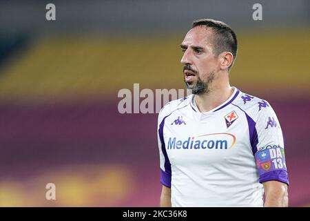 Franck Ribery di ACF Fiorentina guarda durante la Serie Un match tra AS Roma e ACF Fiorentina allo Stadio Olimpico di Roma il 1 novembre 2020. (Foto di Giuseppe Maffia/NurPhoto) Foto Stock