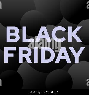 Copertina per il Black Friday Social Media Post. Illustrazione Vettoriale