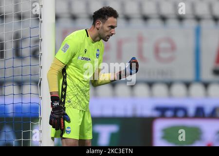 Etrit Berisha durante la Serie BKT tra Spal e Salernitana allo Stadio Paolo Mazza il 6 novembre 2020 a Ferrara. (Foto di Emmanuele Ciancaglini/NurPhoto) Foto Stock