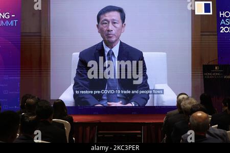 Ministro per la Salute della Repubblica di Singapore ONG Ye Kung, che ha tenuto un discorso al vertice ASEAN di Hong Kong 2022 organizzato dalla Cina del Sud Morning Post tenutosi presso l'Hotel Conrad ad Admiralty.03NOV22 SCMP / Jonathan Wong Foto Stock