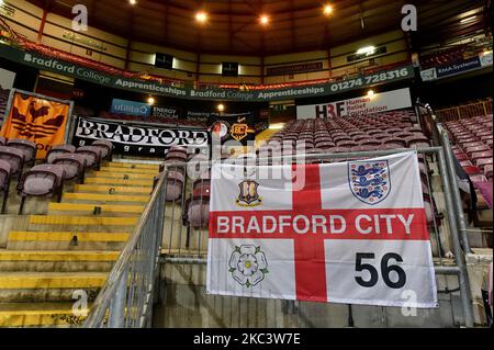 Vista generale del campo di parata della Valle di Bradford City prima della partita del Trofeo EFL tra Bradford City e Oldham Athletic al Coral Windows Stadium di Bradford martedì 10th novembre 2020. (Credit: Eddie Garvey | MI News & Sport Ltd) MI News) (Photo by MI News/NurPhoto) Foto Stock