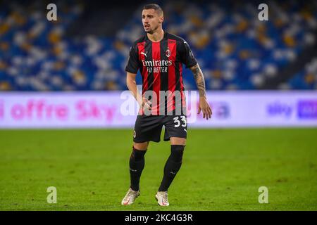 Rade Krunic di AC Milan durante la Serie A match tra SSC Napoli e AC Milan allo Stadio San Paolo Napoli il 22 novembre 2020 . (Foto di Franco Romano/NurPhoto) Foto Stock