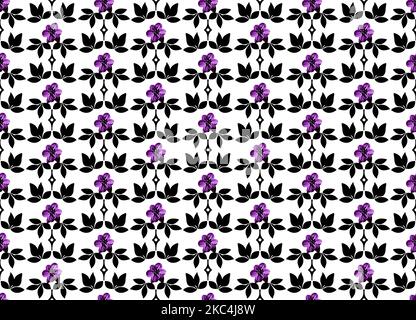 Motivo vettoriale senza cuciture fatto di bei fiori Illustrazione Vettoriale