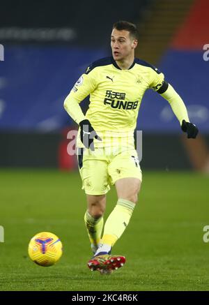 Javier Manquillo del Newcastle United durante la Premiership tra Crystal Palace e Newcastle United allo stadio Selhurst Park , Londra, Regno Unito il 27th novembre 2020 (Photo by Action Foto Sport/NurPhoto) Foto Stock