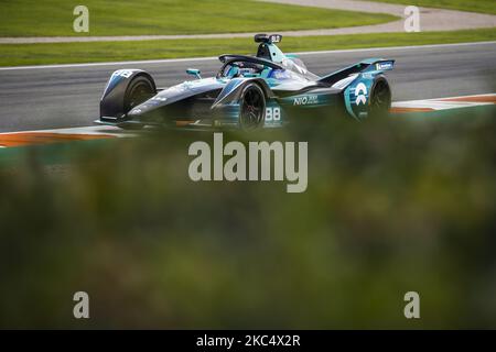 88 BLOMQVIST Tom (GBR), NIO 333 FE Team, NIO 333 FE 001, azione durante il Campionato ABB Formula e test ufficiali pre-stagione sul circuito Ricardo Tormo di Valencia il 28 novembre 29 e il 1 dicembre in Spagna. (Foto di Xavier Bonilla/NurPhoto) Foto Stock