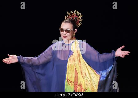 La cantante Martirio durante la sua esibizione A Bola de Nieve al Madrid International Jazz Festival, Spagna, il 29 2020 novembre (Foto di Oscar Gonzalez/NurPhoto) Foto Stock