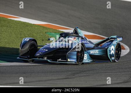 08 TURVEY Oliver (GBR), NIO 333 FE Team, NIO 333 FE 001, azione durante il Campionato ABB Formula e test ufficiali pre-stagione sul circuito Ricardo Tormo di Valencia il 28 novembre 29 e il 1 dicembre in Spagna. (Foto di Xavier Bonilla/NurPhoto) Foto Stock