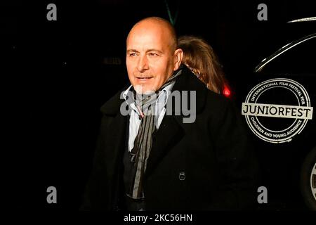 Domazlice, Repubblica Ceca. 04th Nov 2022. L'attore tedesco Erdogan Atalay durante il festival del cinema Juniorfest a Pilsen, Repubblica Ceca, 4 novembre 2022. Credit: Miroslav Chaloupka/CTK Photo/Alamy Live News Foto Stock