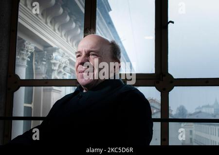 Torino, Italia. Febbraio 9, 2010. Giurista, professore universitario ed ex giudice della Corte costituzionale italiana Gustavo Zagrebelsky Foto Stock