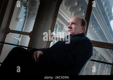 Torino, Italia. Febbraio 9, 2010. Giurista, professore universitario ed ex giudice della Corte costituzionale italiana Gustavo Zagrebelsky Foto Stock