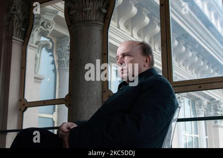 Torino, Italia. Febbraio 9, 2010. Giurista, professore universitario ed ex giudice della Corte costituzionale italiana Gustavo Zagrebelsky Foto Stock