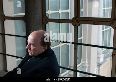 Torino, Italia. Febbraio 9, 2010. Giurista, professore universitario ed ex giudice della Corte costituzionale italiana Gustavo Zagrebelsky Foto Stock