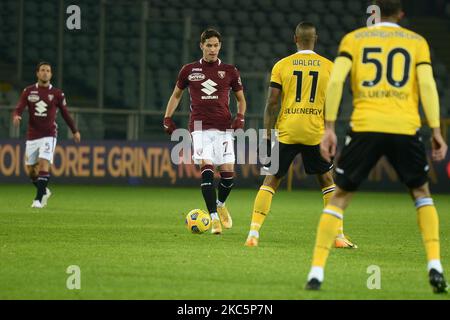 SASA Lukic di Torino FC durante la Serie A match tra Torino FC e Udinese Calcio allo Stadio Olimpico Grande Torino il 12 dicembre 2020 a Torino. (Foto di Alberto Gandolfo/NurPhoto) Foto Stock