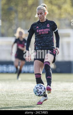 10 Jakobsson del Real Madrid durante la 2020/2021 Primera Iberdrola match tra RCD Espanyol de Barcelona e Real Madrid a Ciudad Deportiva Dani Jarque il 13 dicembre 2020 a Barcellona, Spagna. (Foto di Xavier Bonilla/NurPhoto) Foto Stock