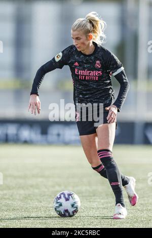 10 Jakobsson del Real Madrid durante la 2020/2021 Primera Iberdrola match tra RCD Espanyol de Barcelona e Real Madrid a Ciudad Deportiva Dani Jarque il 13 dicembre 2020 a Barcellona, Spagna. (Foto di Xavier Bonilla/NurPhoto) Foto Stock