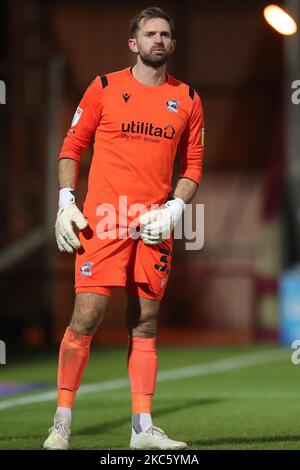 Mark Howard di Scunthorpe si è Unito durante la partita della Sky Bet League 2 tra Scunthorpe United e Barrow a Glanford Park, Scunthorpe, martedì 15th dicembre 2020. (Foto di Mark Fletcher/MI News/NurPhoto) Foto Stock