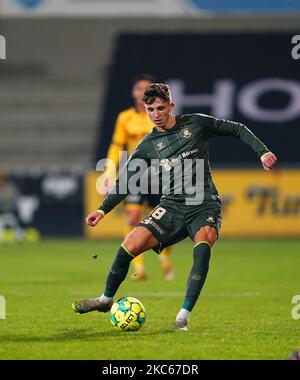 Jesper Lindström di Brøndby durante la Superliga match tra AC Horsens e Brøndby a CASA Arena, Horsens, Danimarca il 20 dicembre 2020. (Foto di Ulrik Pedersen/NurPhoto) Foto Stock