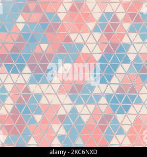 Un motivo di triangoli colorati, perfetto per sfondi e texture Illustrazione Vettoriale