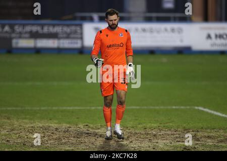 Mark Howard di Scunthorpe si è Unito durante la partita della Sky Bet League 2 tra Barrow e Scunthorpe si sono Uniti a Holker Street, Barrow-in-Furness, Inghilterra il 16th gennaio 2021. (Foto di Mark Fletcher/MI News/NurPhoto) Foto Stock