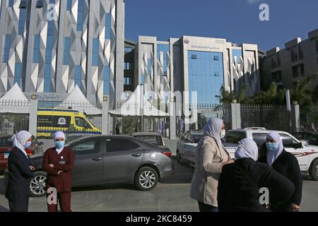 Vista dell'ospedale Abu Khalifa di Ismailia, Egitto, 24 gennaio 2021. (Foto di Fadel Dawod/NurPhoto) Foto Stock
