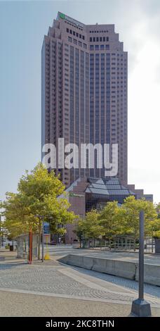 200 Public Square è l'ex BP Tower, noto anche come edificio Sohio. Foto Stock