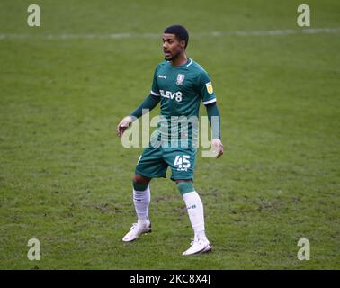 Mercoledì di Sheffield Elias Kachunga durante il Campionato Sky Bet tra Millwall e Sheffield Mercoledì al Den Stadium, Londra il 06th febbraio, 2021 (Photo by Action Foto Sport/NurPhoto) Foto Stock