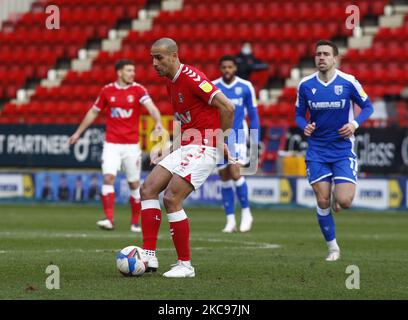 Darren Pratley di Charlton Athletic durante la Sky Bet League One tra Charlton Athletic e Gillinghamat the Valley, Woolwich, Inghilterra il 13th febbraio 2021. (Foto di Action Foto Sport/NurPhoto) Foto Stock