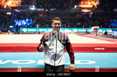 Liverpool, Regno Unito. 04th Nov 2022. Ginnastica: Campionato del mondo, all-around, uomini, alla M&S Bank Arena. Lukas Dauser dalla Germania. Credit: Marijan Murat/dpa/Alamy Live News Foto Stock