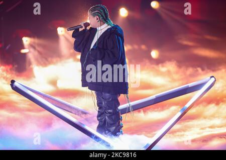 Berlino, Germania. 05th Nov 2022. Zoe Wees si esibisce al finale dello spettacolo di casting "The Voice of Germany" allo Studio Adlershof. Credit: Gerald Matzka/dpa/Alamy Live News Foto Stock