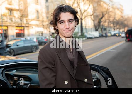 Tamino partecipa alla sfilata di moda Fendi durante la settimana della moda maschile di Milano Autunno/Inverno 2020/2021 il 13 gennaio 2020 a Milano (Foto di Alessandro Bremec/NurPhoto) Foto Stock