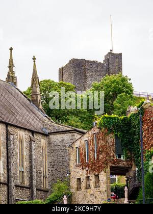 Clitheroe città mercato nel Lancashire nord ovest dell'Inghilterra UK Foto Stock