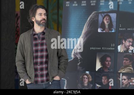 L'attore spagnolo Eduardo Noriega frequenta la fotocall 'Los Traductores' alla Biblioteca di Ocho Y Medio il 19 febbraio 2021 a Madrid, Spagna. (Foto di Oscar Gonzalez/NurPhoto) Foto Stock