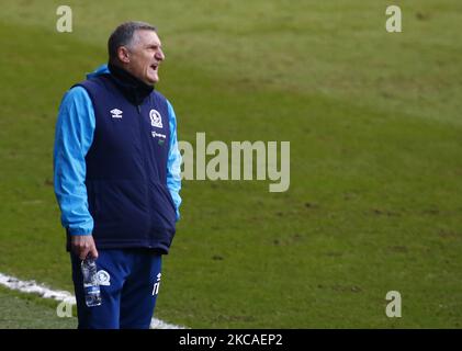 Il manager di Blackburn Rovers Tony Mowbray durante il Campionato Sky Bet tra Millwall e Blackburn Rovers al Den Stadium, Londra il 06th marzo 2021 (Foto di Action Foto Sport/NurPhoto) Foto Stock