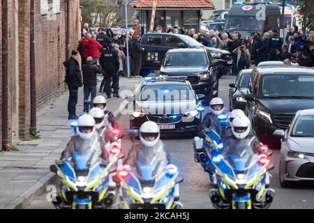 Danzica, Polonia. 4th novembre 2022. I funerali di stato dei nove soldati e del loro comandante, il maggiore Henryk Sucharski, difensori occidentali della seconda guerra mondiale che pensarono contro l'invasione tedesca nazista della Polonia nel settembre 1939. Resti di nove soldati sono stati scoperti dagli archeologi nel 2019 © Wojciech Strozyk / Alamy Live News Foto Stock