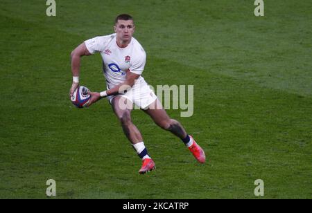 Jonny May of England durante Guinness 6 Nazioni tra Inghilterra e Francia al Twickenham Stadium , Londra, Regno Unito il 13th marzo 2021 (Photo by Action Foto Sport/NurPhoto) Foto Stock