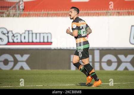 Francesco di Mariano del Venezia FC in azione durante l'incontro di Serie B tra l'AC Monza e il Venezia FC allo Stadio Brianteo del 20 marzo 2021 a Monza. (Foto di Giuseppe Cottini/NurPhoto) Foto Stock