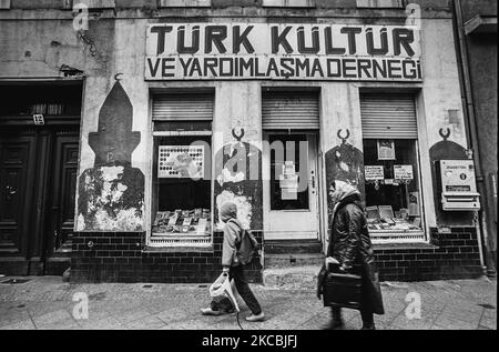 Turkish Cultural Center in Kreuzberg, West Berlin, Germany, 1983. Stock Photo