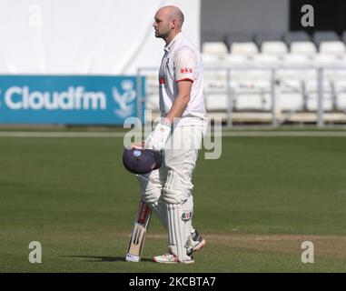 Nick Browne dell'Essex durante il giorno due amichevole di 2 match fra l'Essex CCC e il Kent CCC al terreno della contea di Cloudfm il 30th marzo 2021 a Chelmsford, Inghilterra (Photo by Action Foto Sport/NurPhoto) Foto Stock