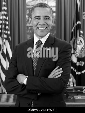 Ritratto di Barack Obama, 44th presidente degli Stati Uniti. Foto Stock